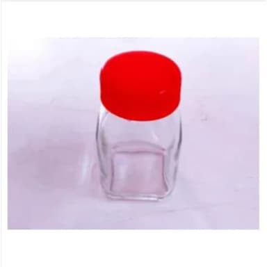 Glassware Food Jar Food Container Glass Jar 100 gm 2 Pieces Multicolur
