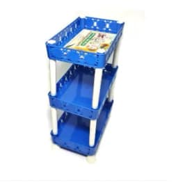Multi-Functional 3 Layer Plastic Kitchen Bathroom Shelf Organizer 7 inchi- Versatile Storage Rack For Your Home Thumbnail 3