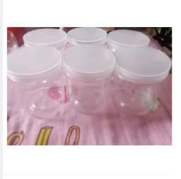 Premium Plastic Jar For Masala Storage- 500 Ml Capacity - Set Of 6 Pieces - Keep Your Spices Fresh And Easily Accessible With This Convenient Set Thumbnail 1
