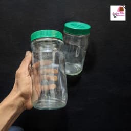 Glassware Food Jar Food Container glass Jar 1000ml 2pcs Thumbnail 2
