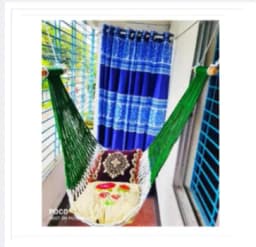 Hand Made Dulna Adult Rope Bed Hanging Dulna Use For All People Large Swing Rope Bed Rattan Dulna Dolna Thumbnail 1
