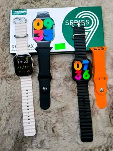 Keqiwear KW19 Max Smart Watch 2 5D Curve Infinity Display with Double Strap Multifunctional Series 9 Smartwatch