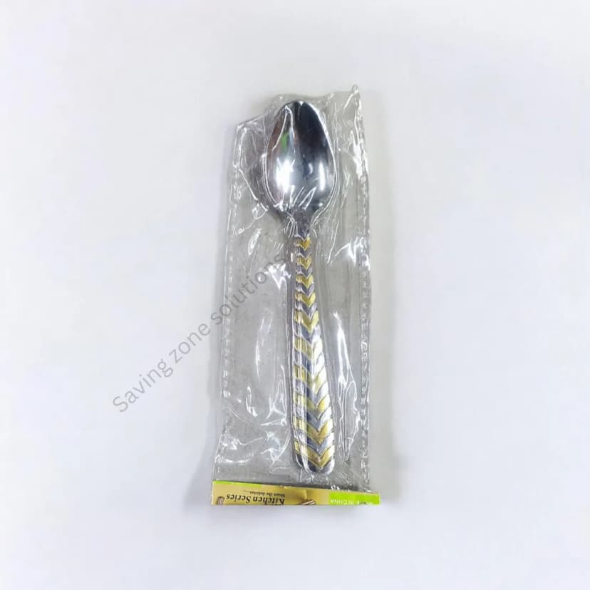 Image of 6 Piece Steel Spoon Set Stylish 6 Inch Spoons to Elevate Your Kitchen Essentials