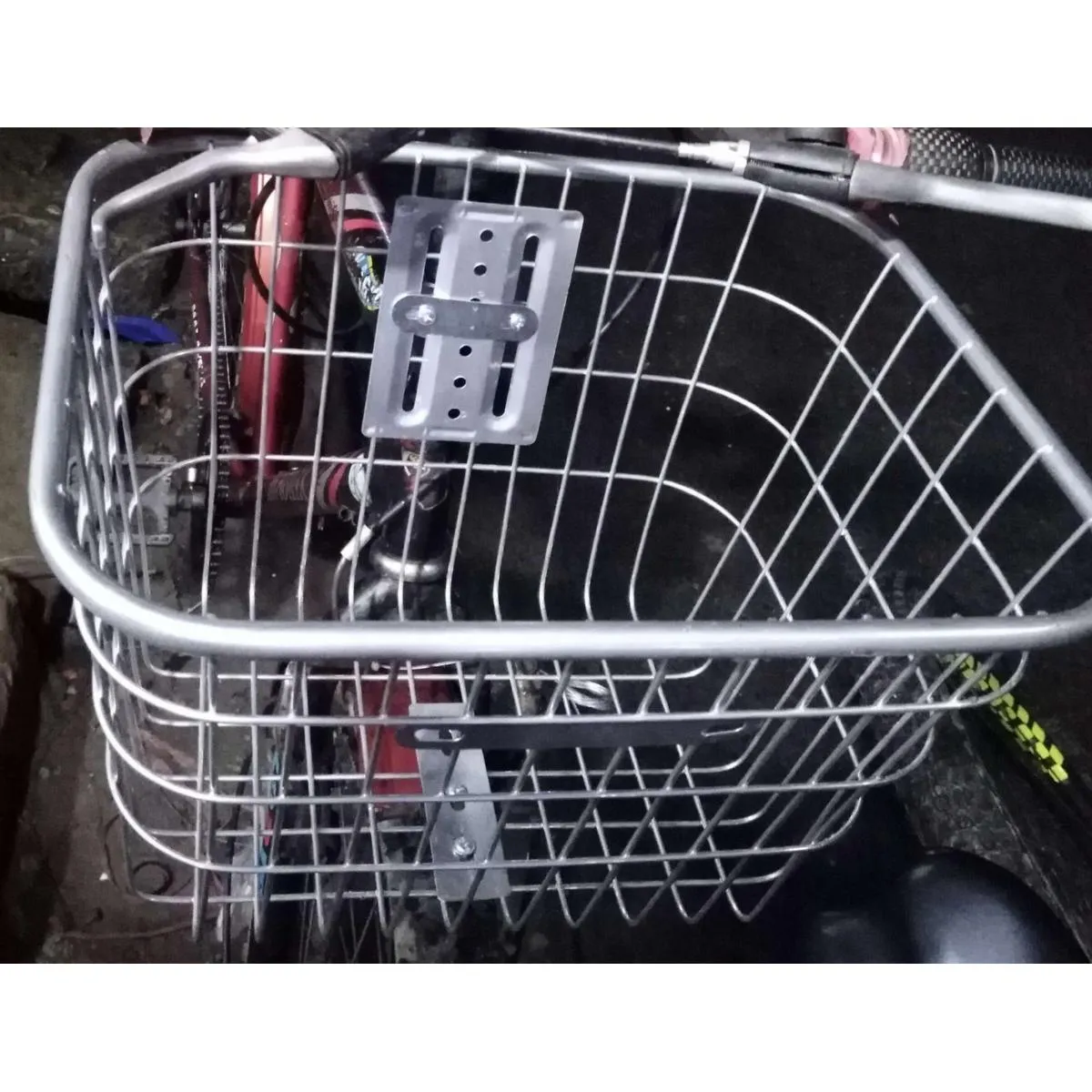 Bicycle Basket Steel Silver colour Made in China Bicycle Accessories thumbnail 3