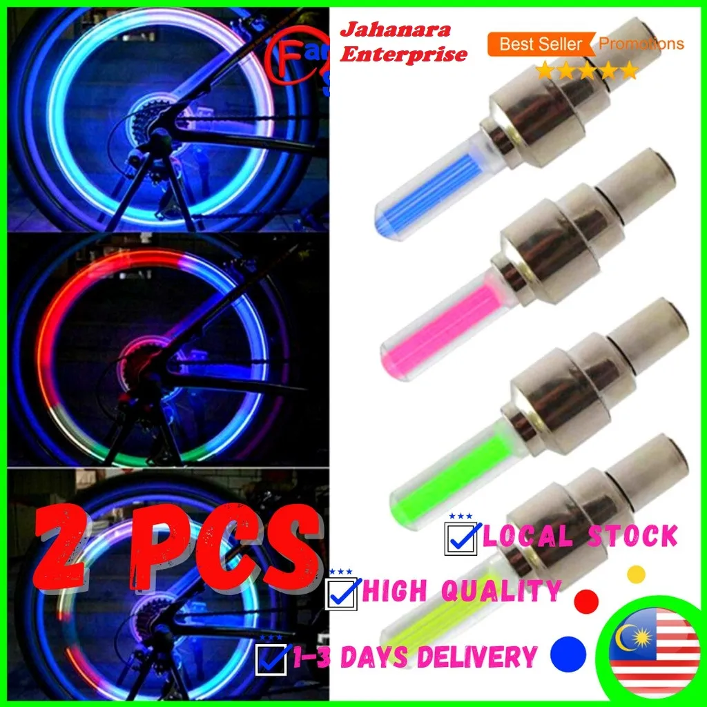 Bicycle wheel LED 2 Piece Bicycle Accessories LED Flash Light Lamp Bike Car Tire Tire Wheel Valve Valve Light Mixer Innovative Design