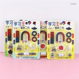Special Educational Learning Magnets Set - Teaching Material Science Experiment Magnet Kit For Students - Funny Wisdom Toy Entertaining Gift Kit For Kids Thumbnail 1
