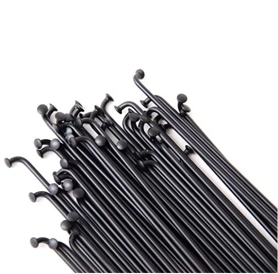 Bike Spokes 26" Any Bicycle Stainless Steel Bicycle Spokes With Nipples 36 pcs Black - সাইকেল 1