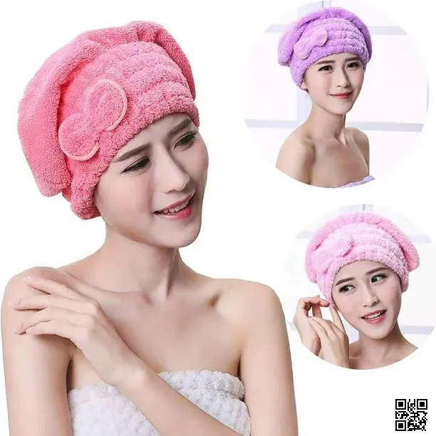 Microfiber Hair Cap Wrap Towel Hat 2