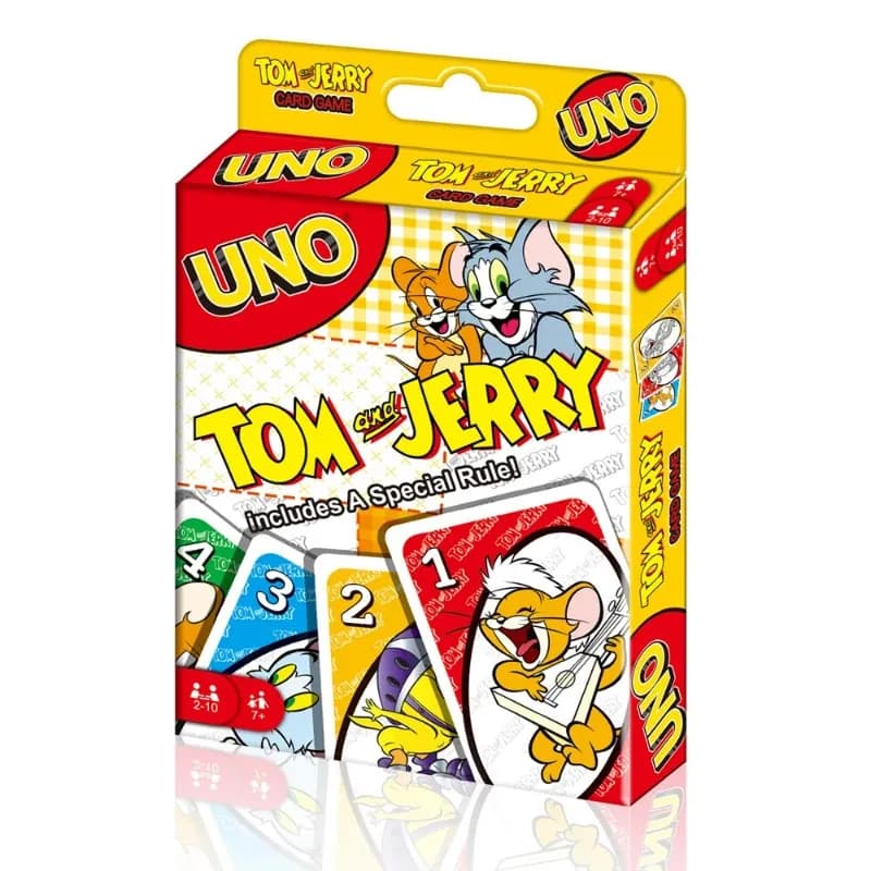 Image of Anime UNO Games TOM AND JERRY Card Game Cartoon Family Funny Entertainment Board Game Poker Cards