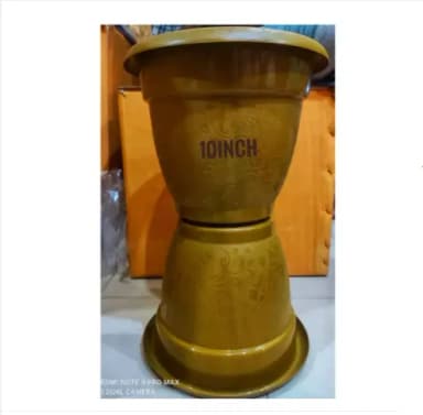3Pis Combo Plastic Flower Pot 10 inch Size