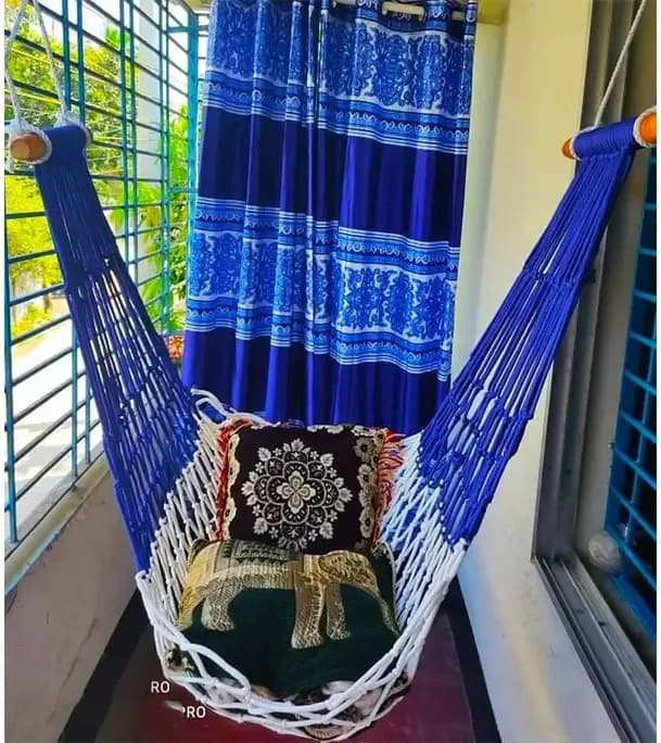 Image of Hanging Dolna Large Swing Rope Bed - Ideal For All Ages And Sizes, Available In Various...