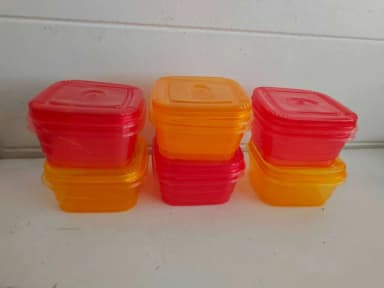 12Pis Plastic Mini Box MultiColour 250ml