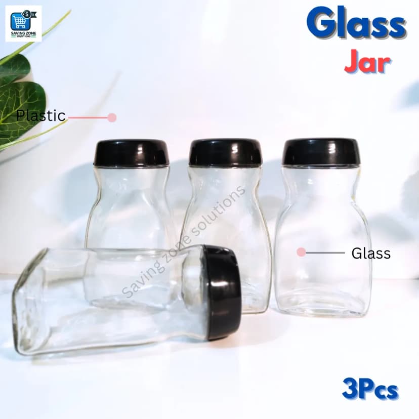 Image of 500 ml Premium Glass Coffee Jar Glass Jar for Kitchen Dining Glass Jar Container for Food Storage High Quality Glassware Food Container
