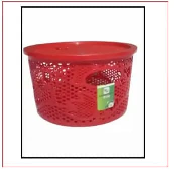Plastic storage basket round shape 1pcs Cute Basket