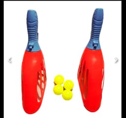 Kids Toss Catch Ball Game Set Catcher Scoop Toss Toy for Children Outdoor Garden Backyard Play Activity 2 Rackets 4 Balls Thumbnail 6