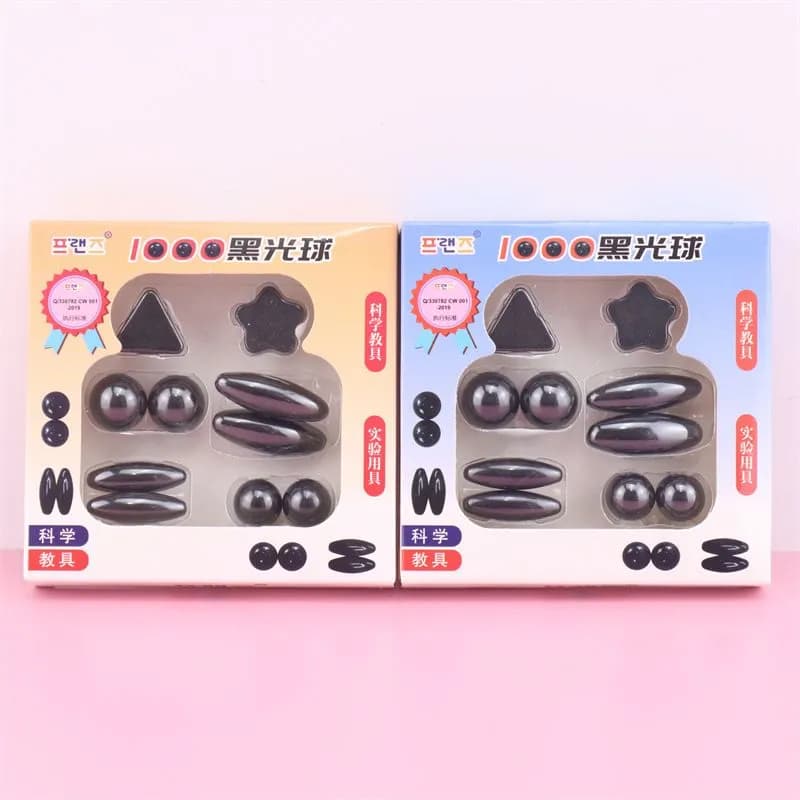 Image of 10 Pcs Magnet Set With Polished Black Magnetic Balls Toy Game for Kids Playing
