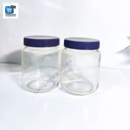 400ml 3 Pcs Premium Glass Jar Set for Kitchen Food Storage Airtight Containers Thumbnail 3