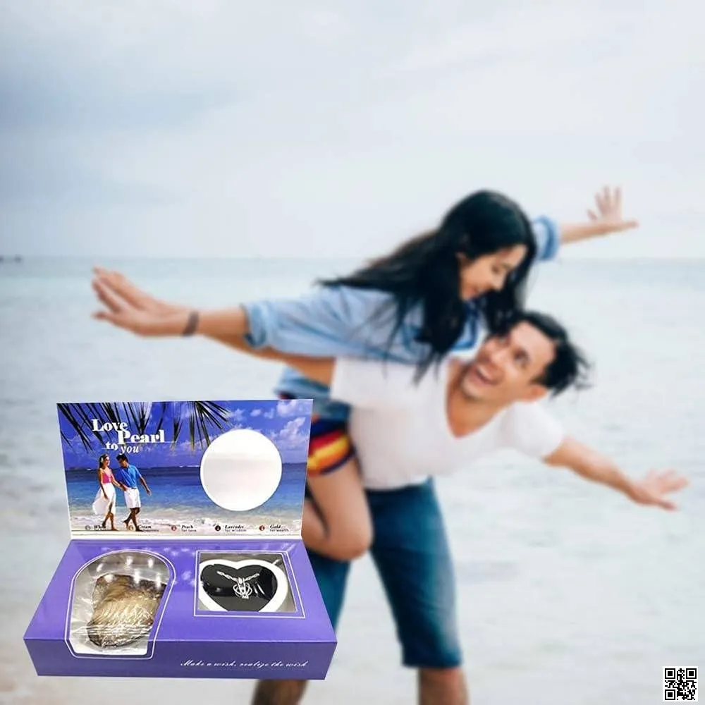 Love Wish Pearl Pendant Necklace Gift Boox thumbnail 4