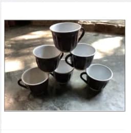 premium quality tea cups 150 ml plastic 6pcs - Coffee cup Thumbnail 3