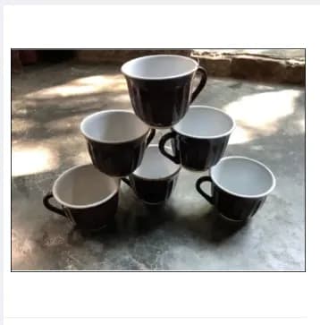 Image of premium quality tea cups 150 ml plastic 6pcs - Coffee cup