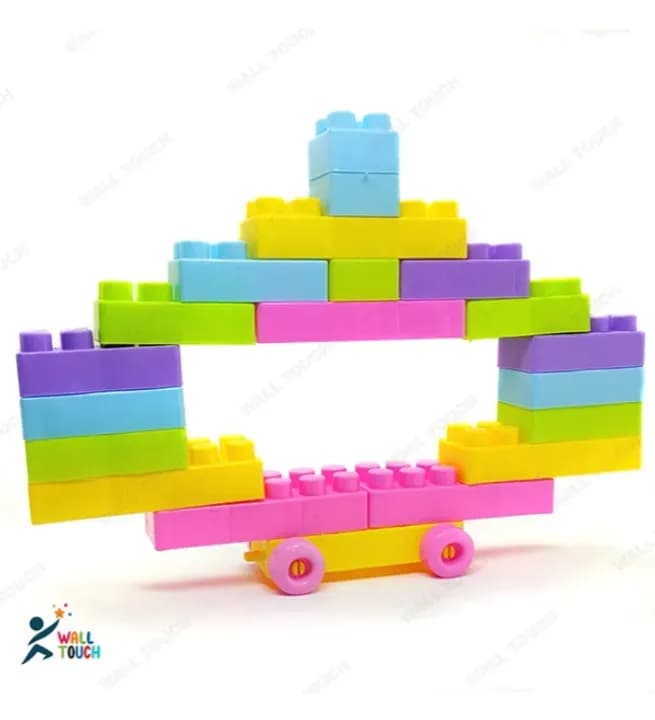 Image of Play and Learn Building Blocks For Kids 53 Pcs