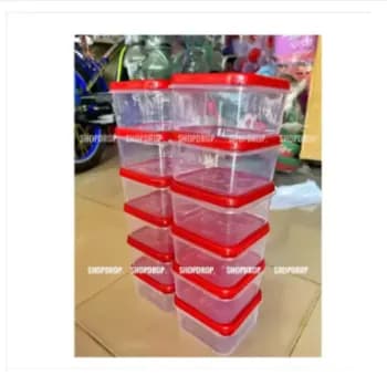 12Pis Colourfull Tifin Box 400ml Quality Full Square