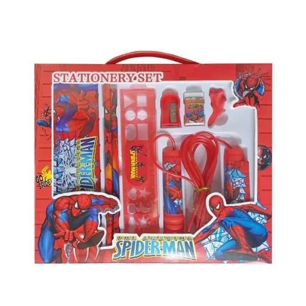 Image of Stationary Set With Pencil Box And Jumping Rope For Kids - School Set For Children Boys Girls 9008