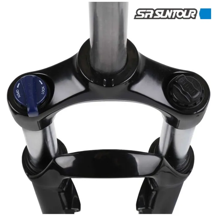 XCM SR Suntour 100mm Fork With SF13 XCM DS MLO Lock Oil Suspension Fork 26 100 mm Bicycle Accessories Black 5