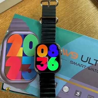 W9 ULTRA SMARTWATCH Curved Display Set Own Wallpaper Double Button With Scroll Working And Edge To Edge Display Curved Bluetooth SMS Whatsapp News And All Apps Notifications Alarm Clock Bluetooth Calling Music Playback Calendar Calculator