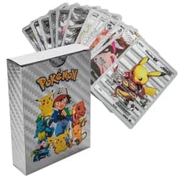 55 Pcs Pokemon Silver Cards Silver Foil Set English Version Thumbnail 1