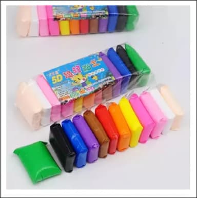 12 Colors Soft Super Light Clay Ultra Light Creative Art and Craft Air Dry Super Clay with Craving Molding Tools