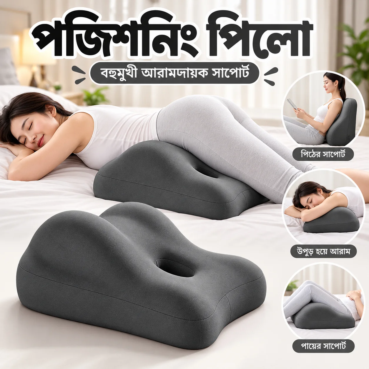 Air Pillow – Back Support, Reading, Relaxing Wedge Cushion 3