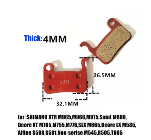 Bicycle Disc Brake Pads Replacement Compatible Brake Pads bicycle accessories 6