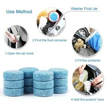 10 PCS Car Windshield Glass Washer Cleaner Compact Effervescent Tablets Detergent Car Beauty Tool Car Accessaries 5