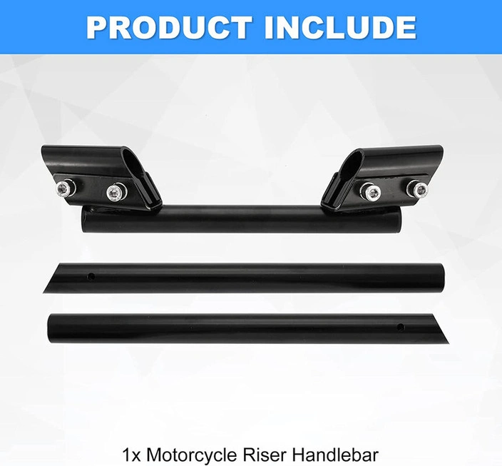 Motorcycle 3 Part Motified Handle Bar (Black Color) 3