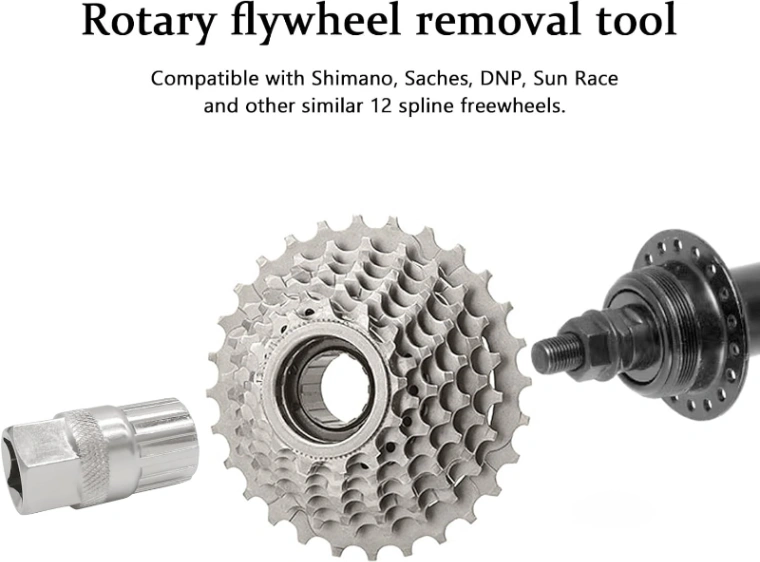 Bicycle Freewheel Remover Tool Original Mountain Bike Bottom Bracket Removal Compatible 3
