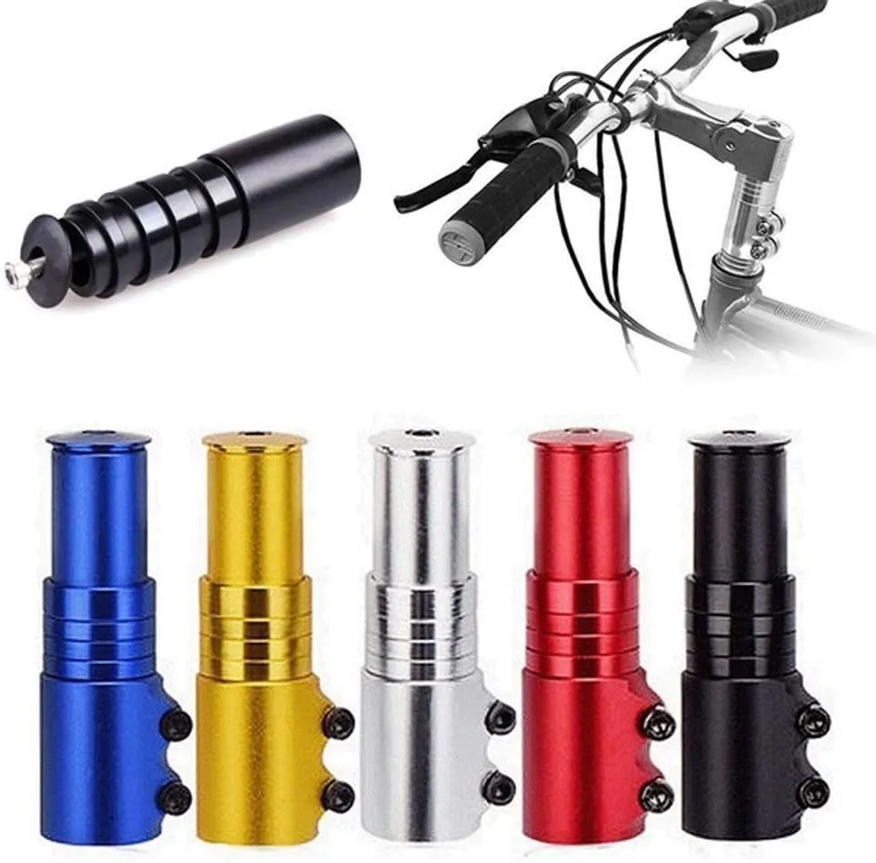 Bike Stem Riser Bike Fork Stem Extender Bicycle Handlebar Raiser Head Up Adapter Bike Handlebar Riser Bicycle Fork Stem Raiser Extender Head Up Raiser multicolor Bicycle Accessories 1