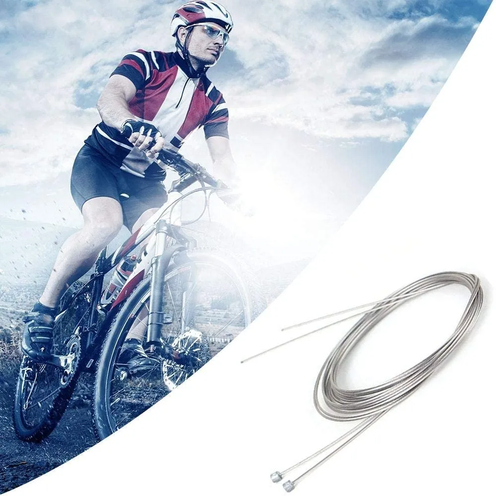 Bicycle Gear Shifter Wire Alloy Hed 2pc Steel Mountain Bicycle Shifte Gear Shift Cable Line Stainless Steel Bicycle Accessories 2