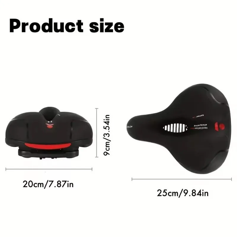 Bicycle Seat Bike Seat Dual Shock Absorbing Saddle Bicycle Accessories 3