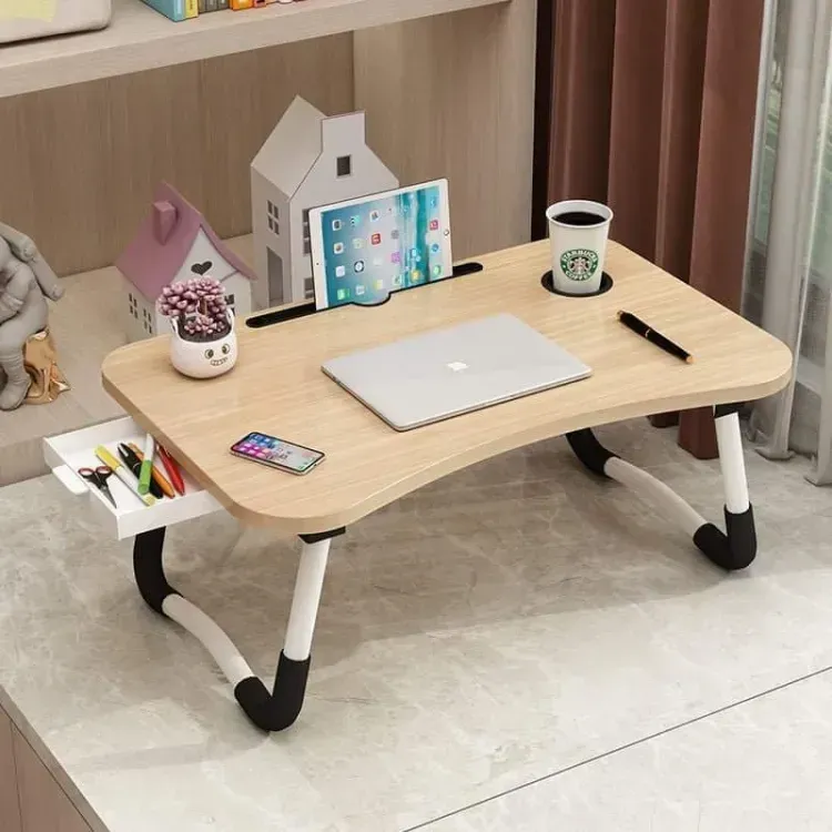 Foldable Laptop Table -Black For Reading, Writing, Eating, On Bed 4