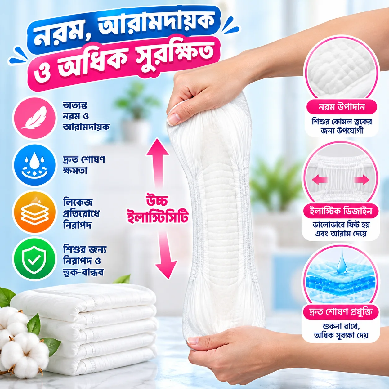 Washable diaper pad 1pc 4