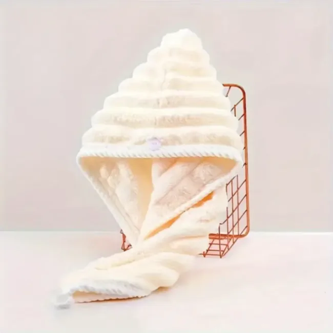 Super Absorbent, Quick Drying Hair Towel, Microfiber Hair Dry Cap good quality 2