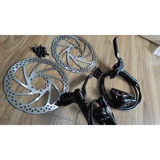 KAMROS HYDRAULIC BRAKE SET WITH ROTOR DISC COMPLETE SET 2