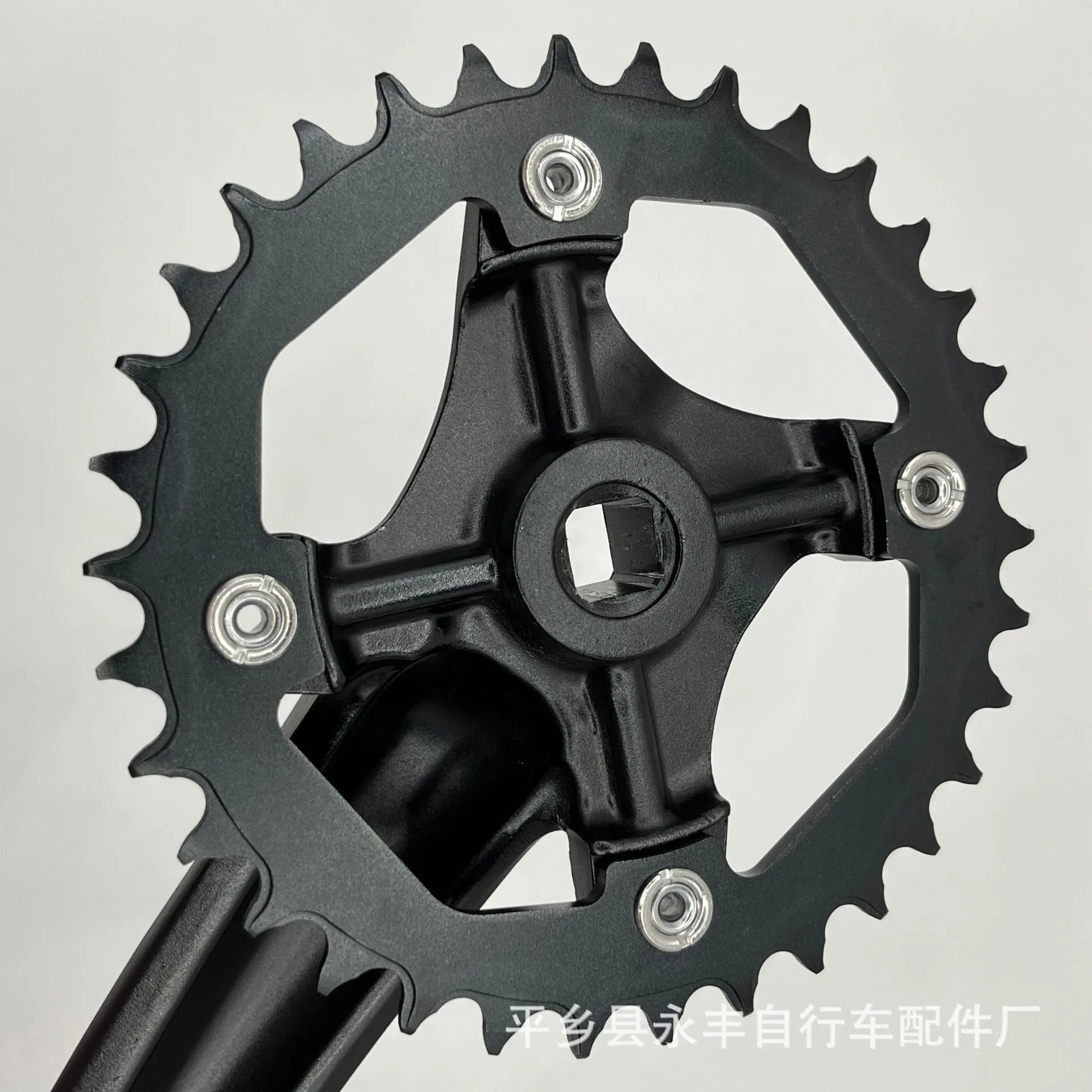 LEGEND Crankset Square Taper BCD104 34T Chainring Compatible with Aluminium Sram 2