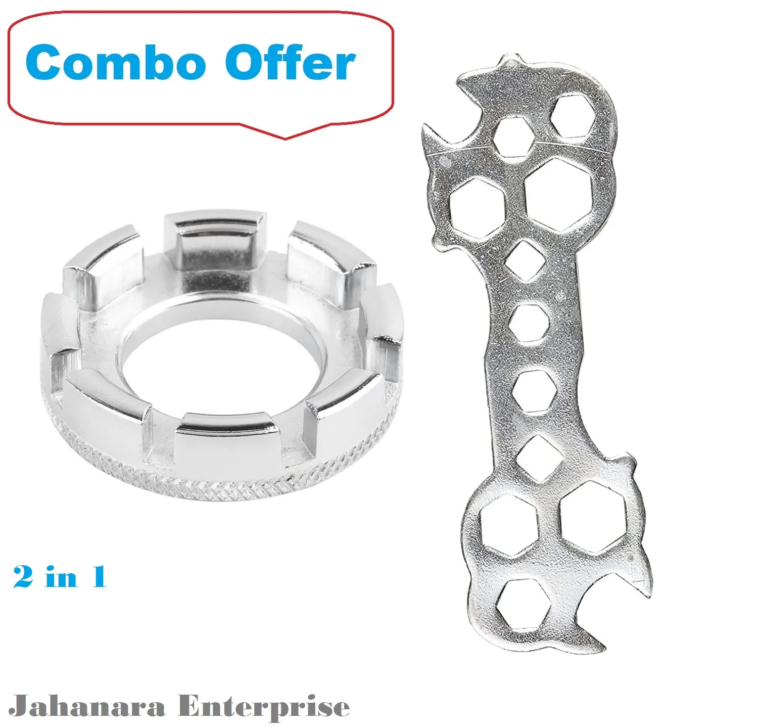 Bicycle 13 Spanner Tool with 6 Spokee Repair Tool Combo for Cycle Maintenance Tool 1