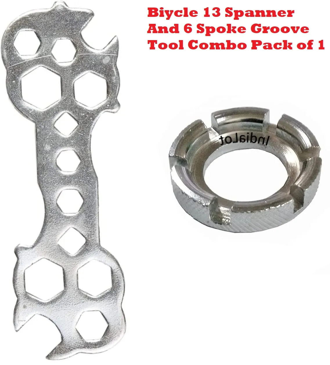 Cycle 13 Spanner Tool with 6 Spoke Cycle Groove Tool for Cycle Repair Tool Combo for Cycle Maintenance Tool 1
