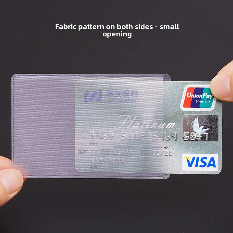 5 pcs transparent pvc card holder 3