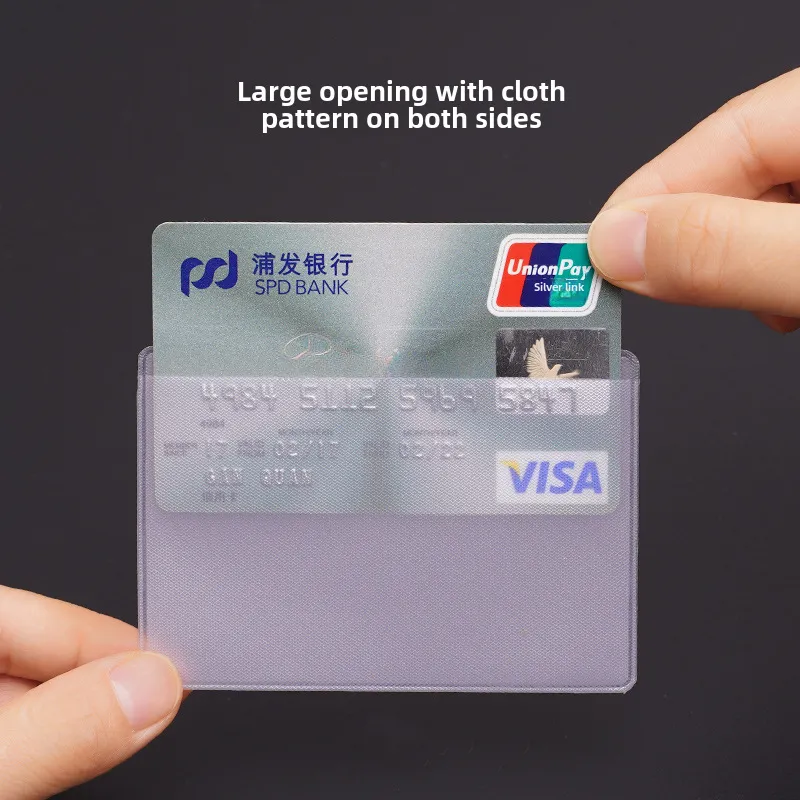5 pcs transparent pvc card holder 4