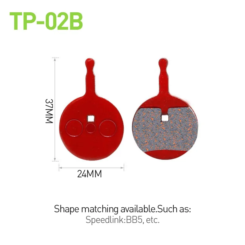 Bicycle Hydraulic Disc Brake Pads Semi Metallic Bike Brake 2pc 1