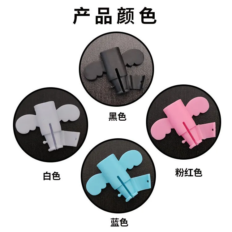 2 Pcs Little Angel Data Cable Connector Protective Cover anti-Breaking Elastic Charger Cable Saver for Data Charging Cables safety 3